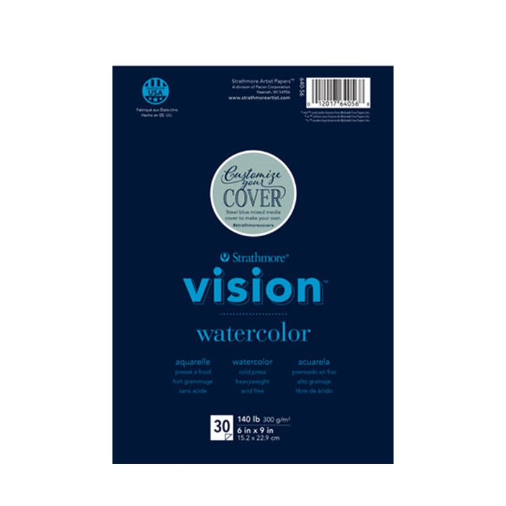 Blok akwarelowy Strathmore Vision 30 arkuszy | różne wymiary | Artmie