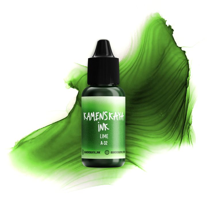 Atrament alkoholowy Kamenskaya A-line 15ml – A-32 limonka