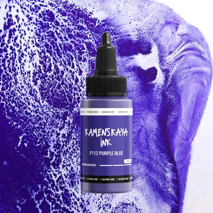 Tusz alkoholowy Kamenskaya Delaminating 30ml – P-112 Fioletowoniebieska