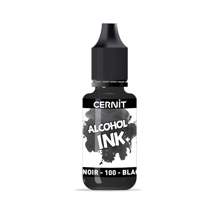 Alkoholowy tusz barwiący CERNIT 20 ml – 100 czarna