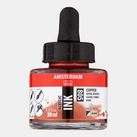ROYAL TALENS Amsterdam Acrylic Ink tusz akrylowy 30 ml – Miedziany