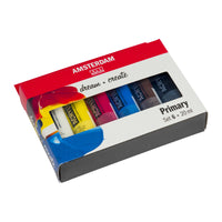 ROYAL TALENS Amsterdam zestaw farb akrylowych Primary 6 x 20 ml
