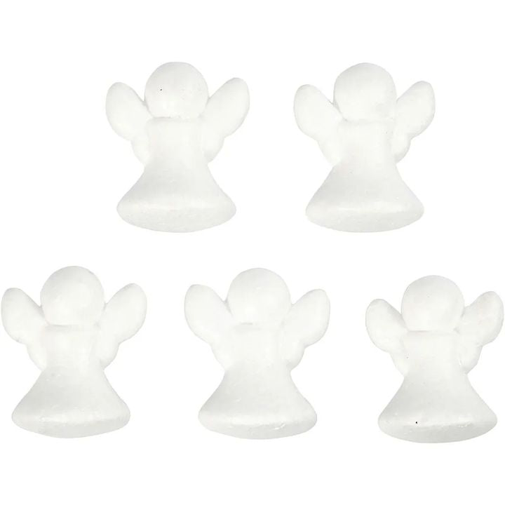 Anioł styropianowy 6 cm 5 szt. | Artmie