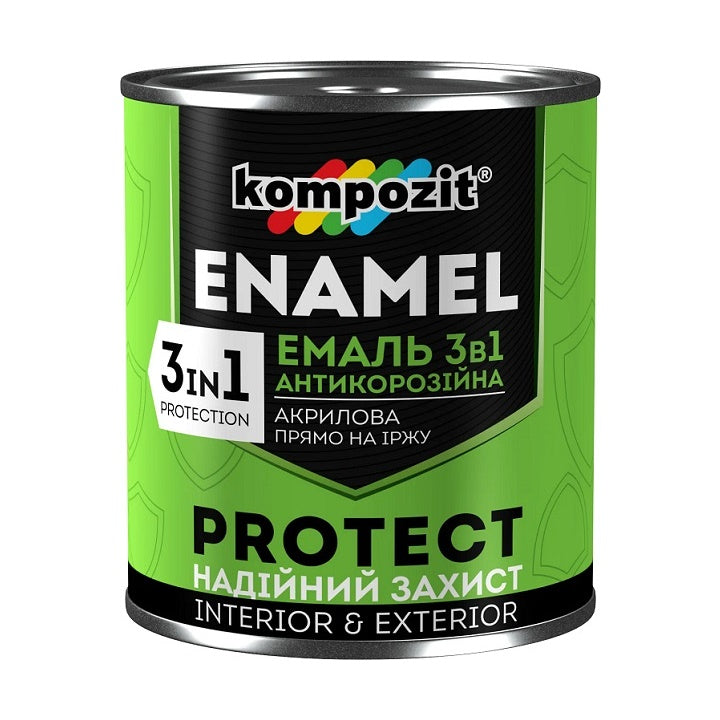 Emalia antykorozyjna 3 w 1 KOMPOZIT PROTECT 0.75 kg | różne odcienie | Artmie