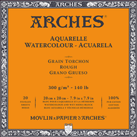 ARCHES blok akwarelowy Rough naturalna biel 300 g/m² 10 – 31 cm - 20 arkuszy