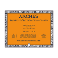 ARCHES blok akwarelowy Rough naturalna biel 300 g/m² 10 – 31 cm - 20 arkuszy