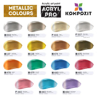 Zestaw farb akrylowych Kompozit ACRYL PRO BOX 73 x 75 ml