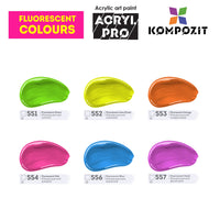 Zestaw farb akrylowych Kompozit ACRYL PRO BOX 73 x 75 ml