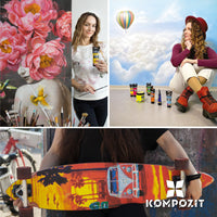 Zestaw farb akrylowych Kompozit ACRYL PRO BOX 73 x 75 ml