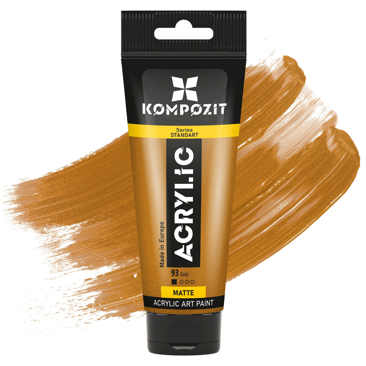 Farba akrylowa STANDART Kompozit Metallic 75 ml – 93 Złoty