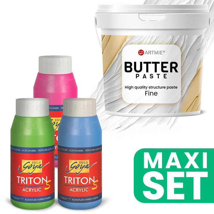 ARTMIE Butter 3D Paste i zestaw farb akrylowych TRITON S | Artmie