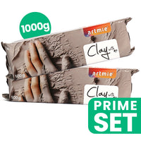 ARTMIE Clay with me Zestaw glinek do modelowania 2x500g | Artmie