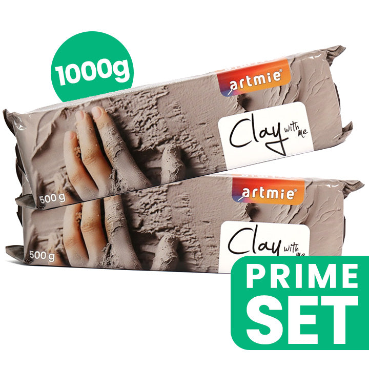 ARTMIE Clay with me Zestaw glinek do modelowania 2x500g | Artmie