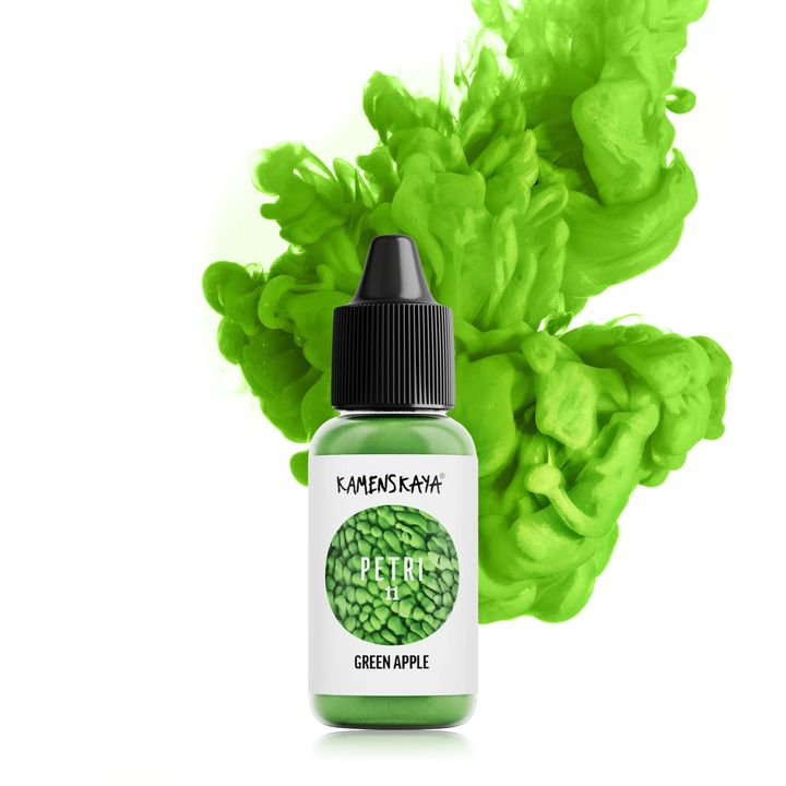 Atramenty do żywicy Kamenskaya Petri 15ml | różne odcienie - Petri 11 zielone jabłko