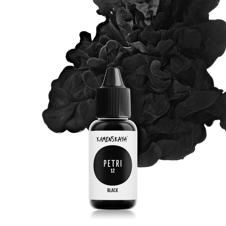 Atramenty do żywicy Kamenskaya Petri 15ml | różne odcienie - Petri 12 czarna