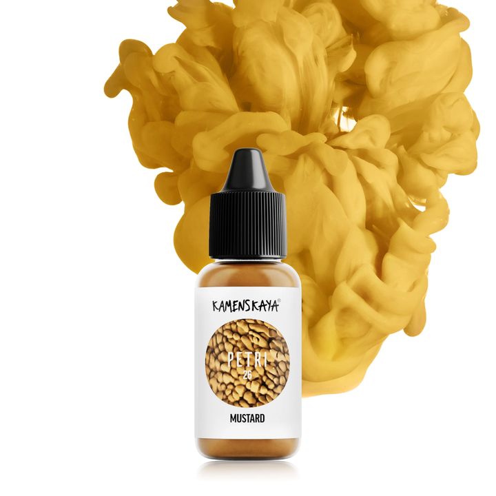 Atramenty do żywicy Kamenskaya Petri 15ml | różne odcienie - Petri 26 musztardowa