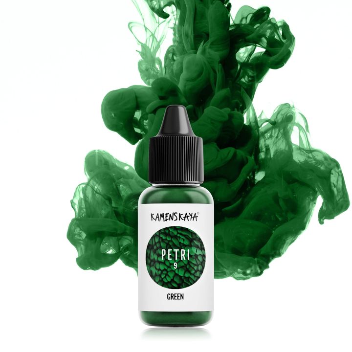 Atramenty do żywicy Kamenskaya Petri 15ml – Petri 9 zielona