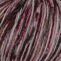 Włóczka Baby merino 100 m wielokolorowa – bordowo-różowa
