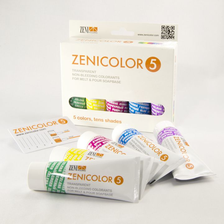 Barwniki do mydła niemigrujące ZENICOLOR 5 | Artmie
