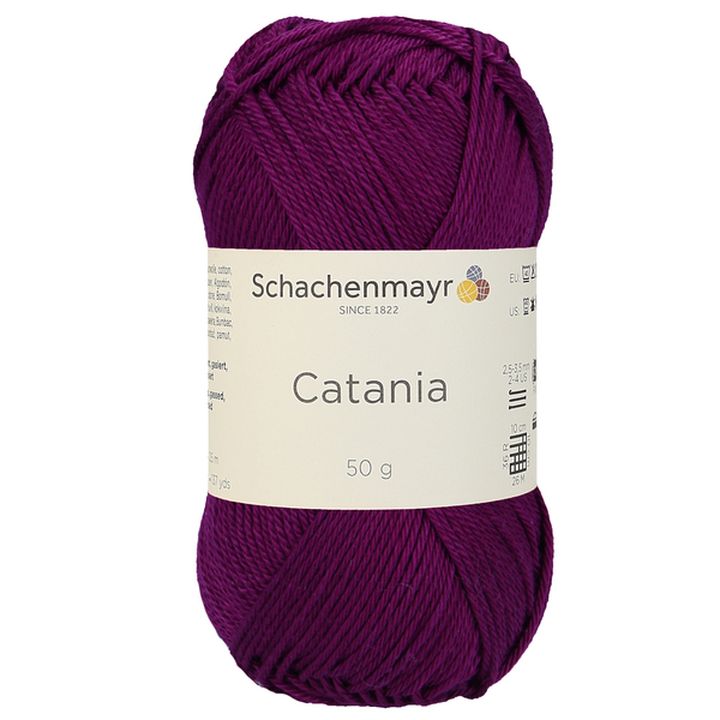 Włóczka bawełniana Schachenmayr SMC Catania 50 g – 00128 fioletowa