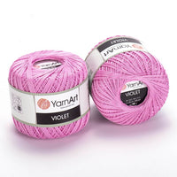 Włóczka bawełniana YarnArt Violet 50 g – 319 różowa