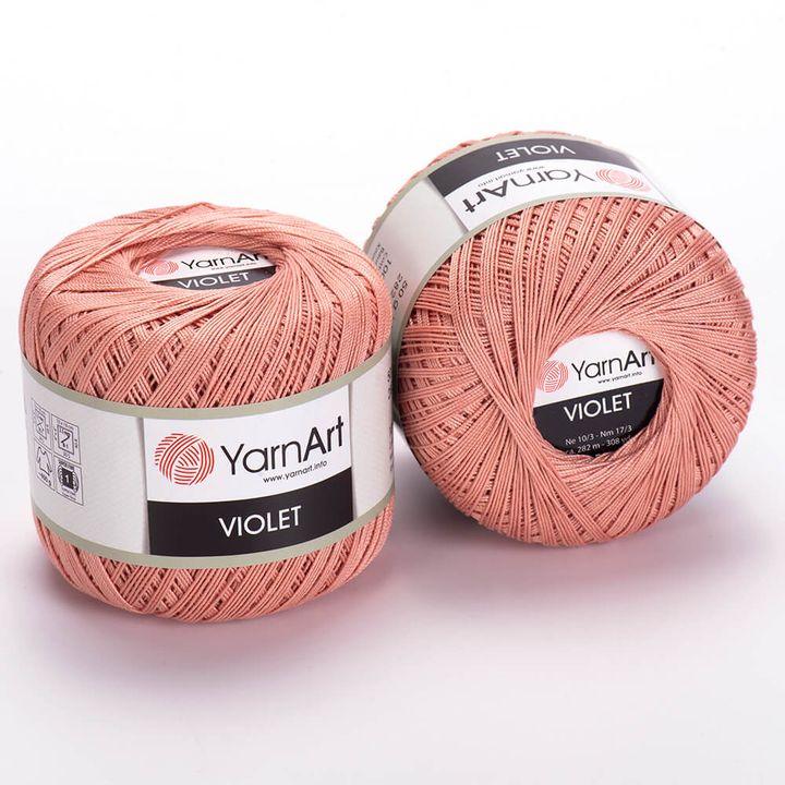 Włóczka bawełniana YarnArt Violet 50 g – 4105 jasno różowa