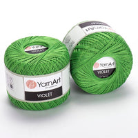 Włóczka bawełniana YarnArt Violet 50 g – 6332 zielona
