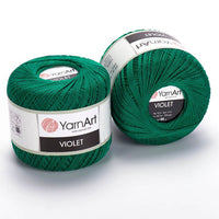 Włóczka bawełniana YarnArt Violet 50 g – 6334 zielona