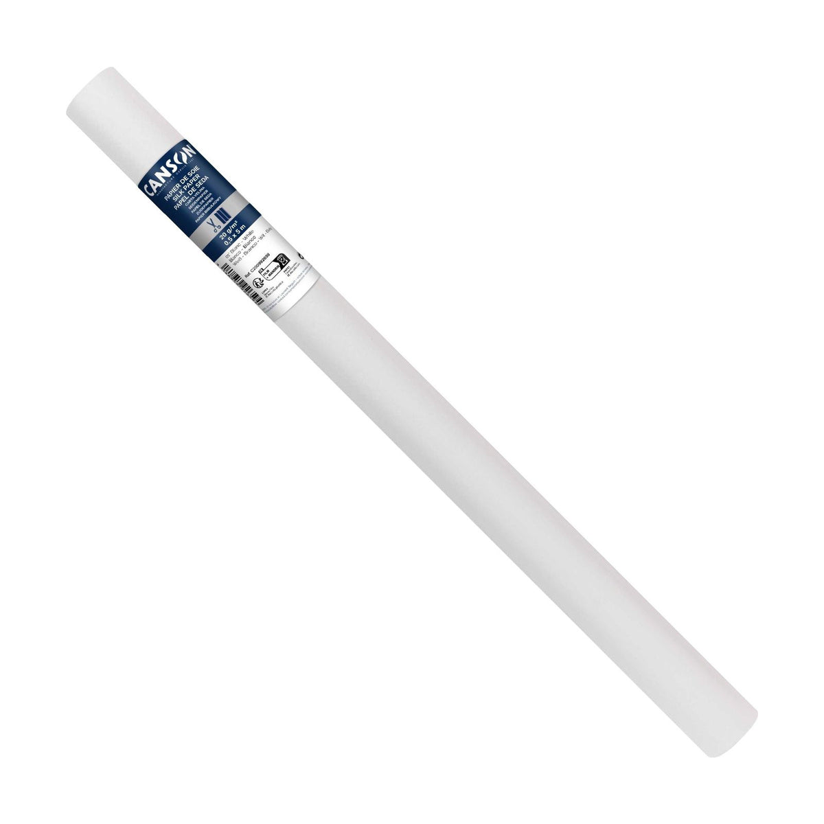 Bibuła gładka CANSON w rolce - 50 x 500 cm, 20 g – Biały