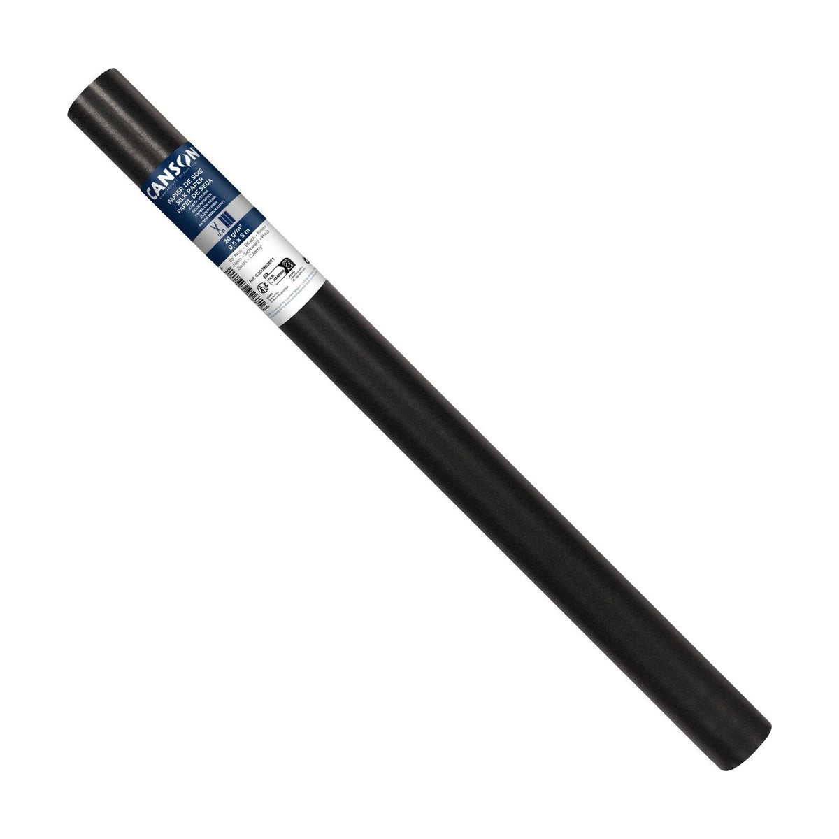 Bibuła gładka CANSON w rolce - 50 x 500 cm, 20 g – Czarny