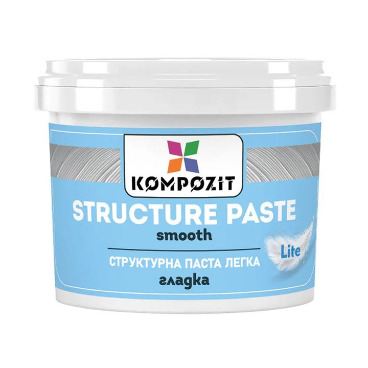 Biała gładka pasta strukturalna LITE | różne pojemności | Artmie