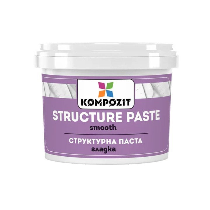 Biała gładka pasta strukturalna od Kompozit | różne objętości | Artmie