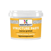 Biała gruboziarnista pasta strukturalna od Kompozit | różne pojemności | Artmie
