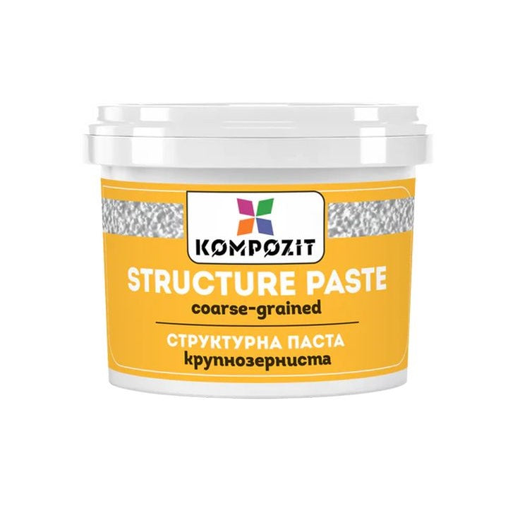 Biała gruboziarnista pasta strukturalna od Kompozit | różne pojemności | Artmie