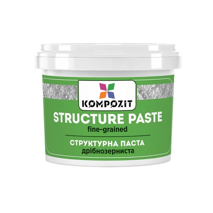 Biała drobnoziarnista pasta strukturalna od Kompozit | różne pojemności | Artmie