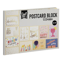 Blok do tworzenia pocztówek 17.6 x 12.5 cm 12 wzorów – Narodeniny