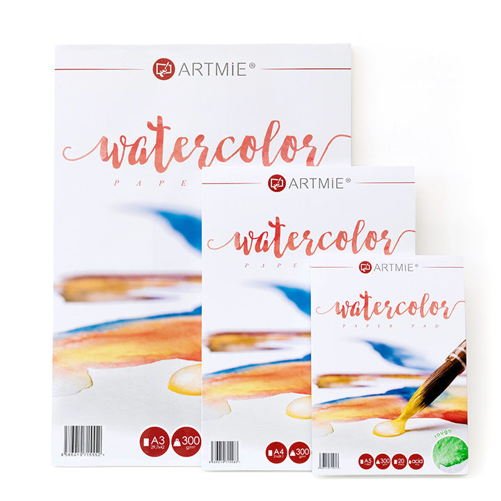 Blok papierów akwarelowych ARTMIE rough 20 arkuszy | różne formaty | Artmie