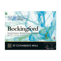 Blok akwarelowy CANSON St Cuthberts Bockingford 300 g/m² 12 arkuszy spirala 18 – 41 cm