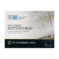 Blok akwarelowy CANSON St Cuthberts Saunders Waterford CP biały 300 g/m² 20 arkuszy – 26 – 51 cm