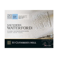 Blok akwarelowy CANSON St Cuthberts Saunders Waterford CP biały 300 g/m² 20 arkuszy – 26 – 51 cm