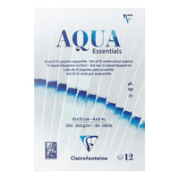 Blok akwarelowy CLAIREFONTAINE Aqua Essentials 200 do 300 g/m² 10 – 24 cm - 12 arkuszy