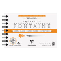 Blok akwarelowy CLAIREFONTAINE Fontaine HP ekstra biały 300 g/m² 12 x 18 cm - 12 arkuszy
