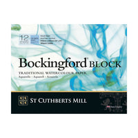 Blok akwarelowy St Cuthberts Mill Bockingford CP biały 300 g/m² 31 – 41 cm - 12 arkuszy