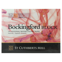 Blok akwarelowy St Cuthberts Mill Bockingford HP biały 300 g/m² 12 arkuszy – 31 – 41 cm