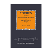 Blok do akwareli ARCHES Aquarelle szorstki naturalna biel 300 g/m² – 12 arkuszy