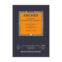 Blok do akwareli ARCHES Aquarelle szorstki naturalna biel 300 g/m² – 12 arkuszy