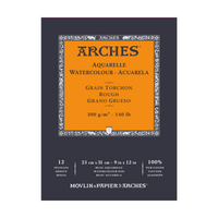 Blok do akwareli ARCHES Aquarelle szorstki naturalna biel 300 g/m² – 12 arkuszy