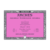 Blok do akwareli ARCHES HP naturalna biel 300 g/m² – 20 arkuszy