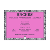 Blok do akwareli ARCHES HP naturalna biel 300 g/m² – 20 arkuszy