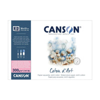 Blok do akwareli CANSON Coton d'Art HP 300 g/m² 36 x 51 cm - 20 arkuszy